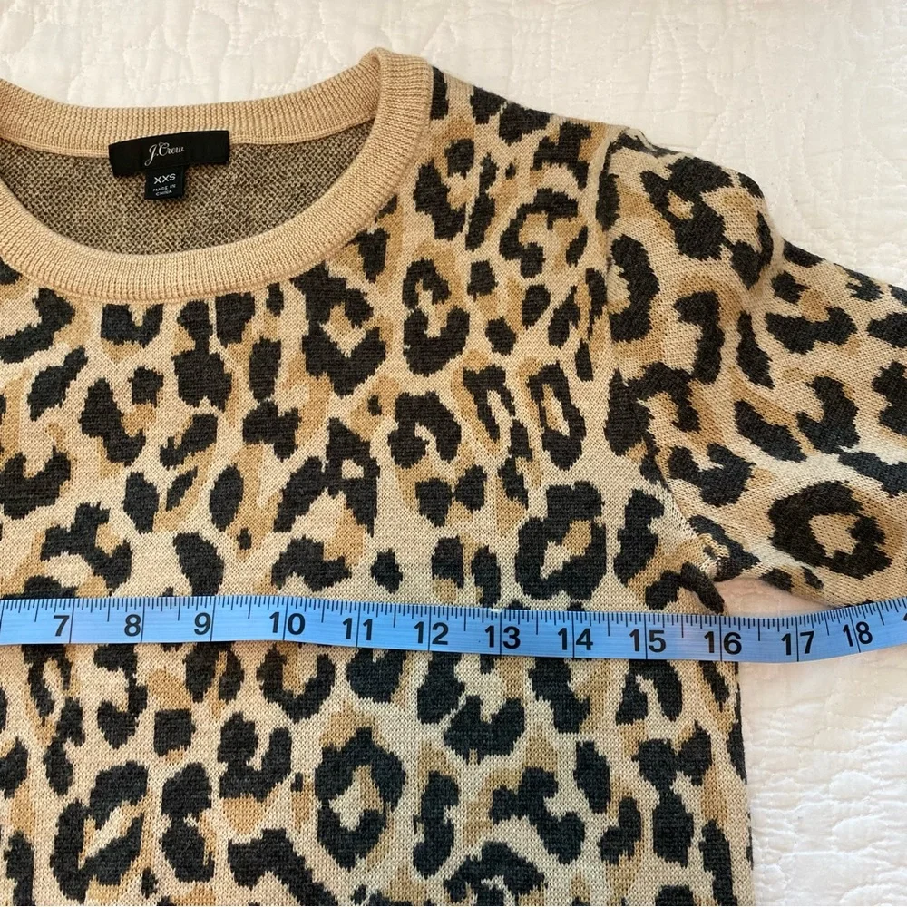 J. Crew Marino Wool Leopard Sweater 🌺 Excellent Condition